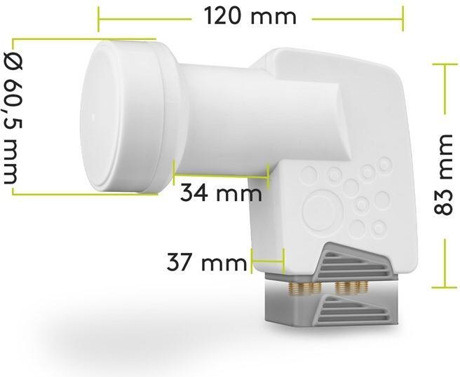 Actual product image Goobay Universal Quad (Quad LNB, 40mm)