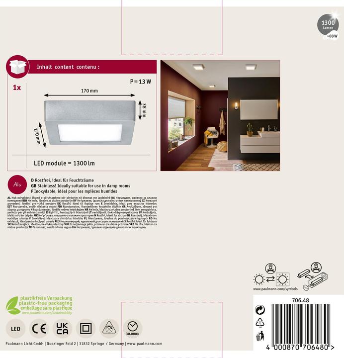 Actual product image Paulmann Lunar Panel (1230 lm)