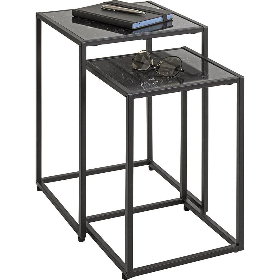 HAKU Möbel, Couchtisch + Beistelltisch, Beistelltisch 2er Set