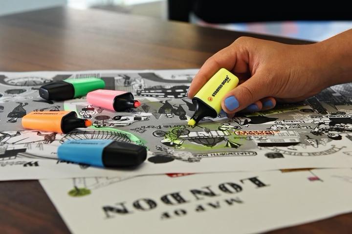 Produktbild STABILO BOSS MINI Textmarker (Gelb, Grün, Orange, 2 mm, 3 x)