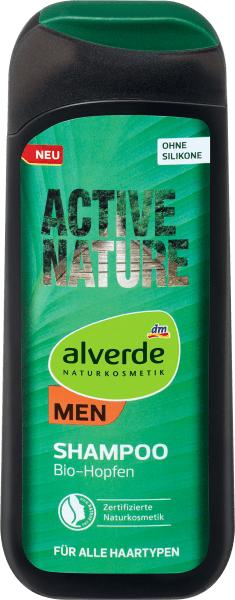 Produktbild dm alverde MEN Shampoo Active Nature (200 ml, Flüssiges Shampoo)