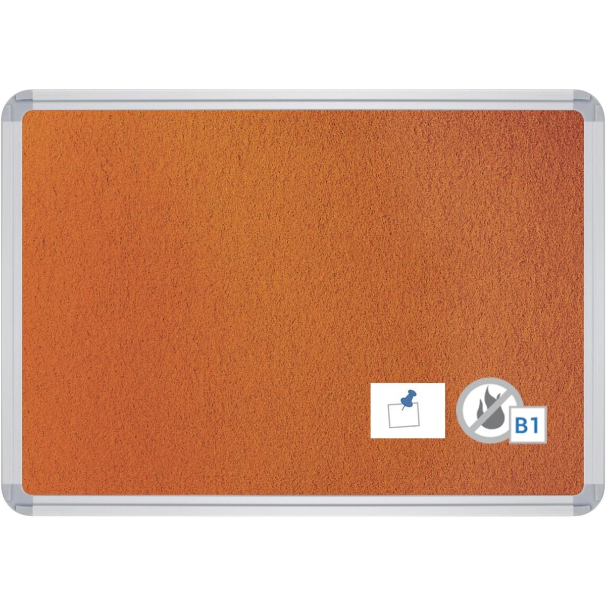 Ultradex, Pinnwand, Pinntafel Filz schwer entflammbar B2000xH1200xT22mm orange (Pinnwand)