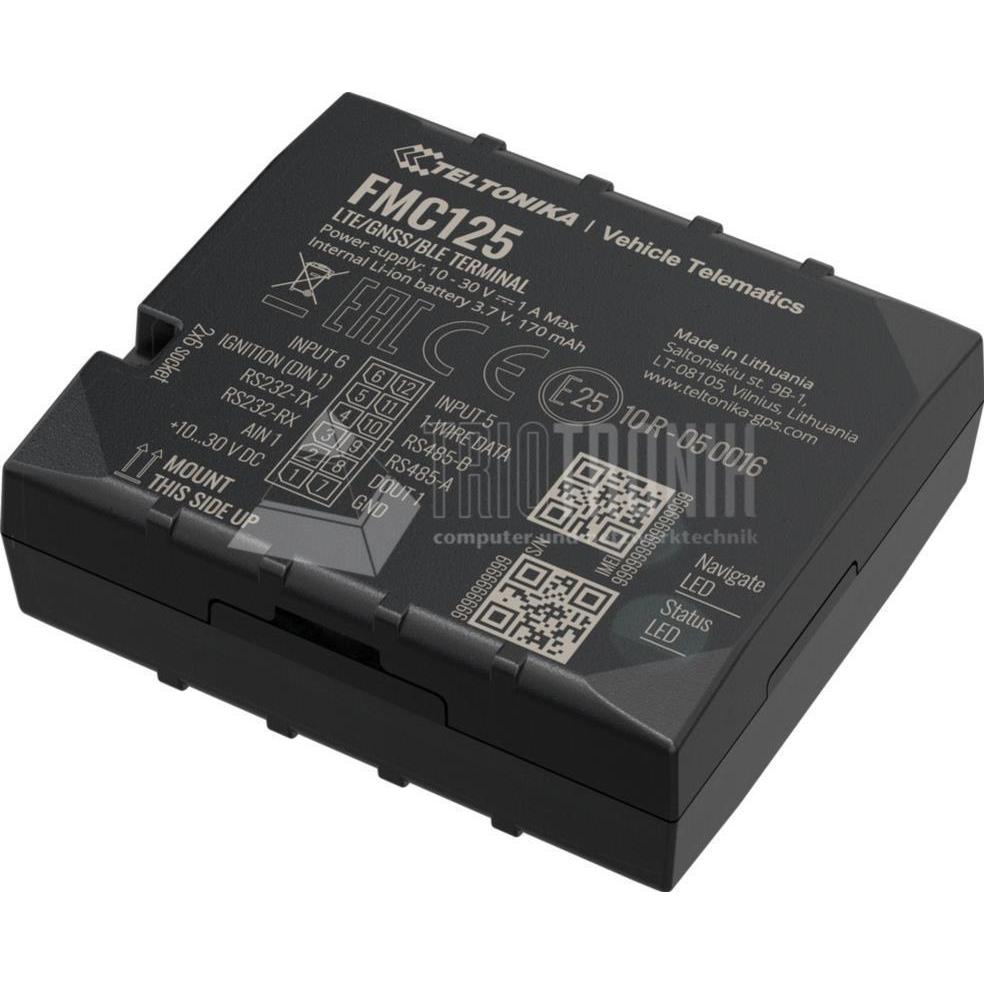 Thumbnail - Teltonika FMC125, 4G/LTE Tracker, Dual SIM, Tracker, Schwarz