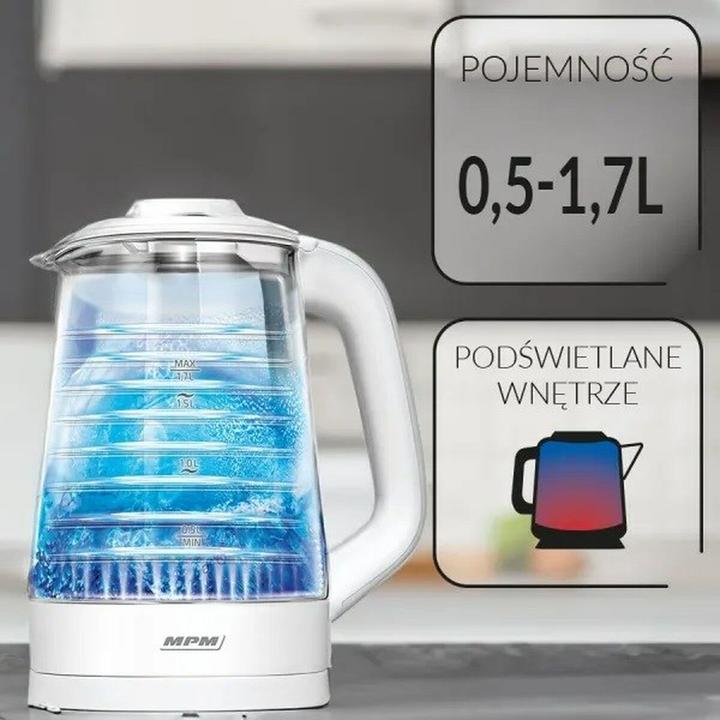 Actual product image MPM Cordless kettle 1.7l MCZ-124 (1.70 l)