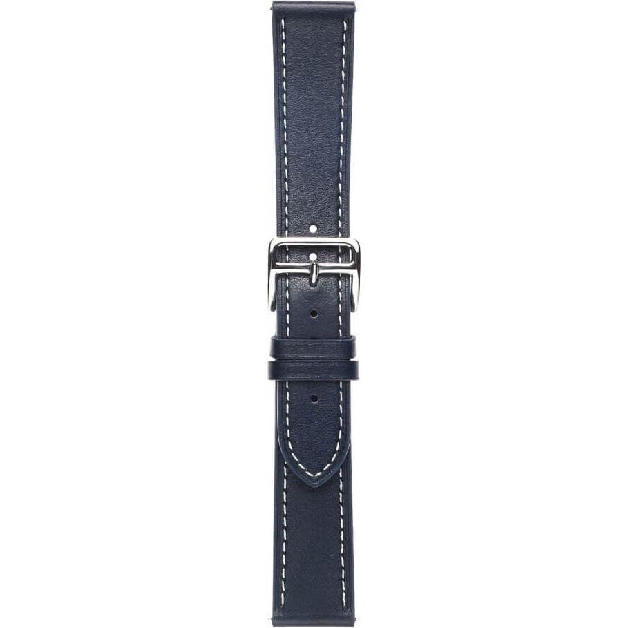 Thumbnail - Cover-Discount Galaxy Watch 5 - Lederarmband dunkelblau (Kunstleder, Galaxy Watch 5, Galaxy Watch 5 Pro), Uhrenarmband, ...