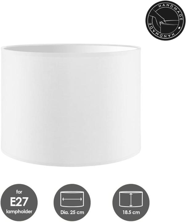 Produktbild Home Collection Stoff-Lampenschirm Zylinder 25cm