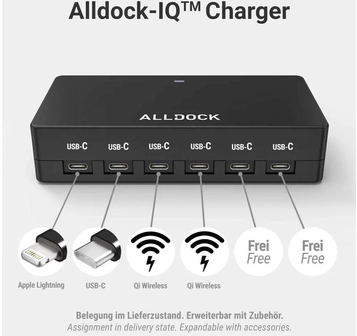 Produktbild Alldock Wireless Family (120 W, 6 Ports)