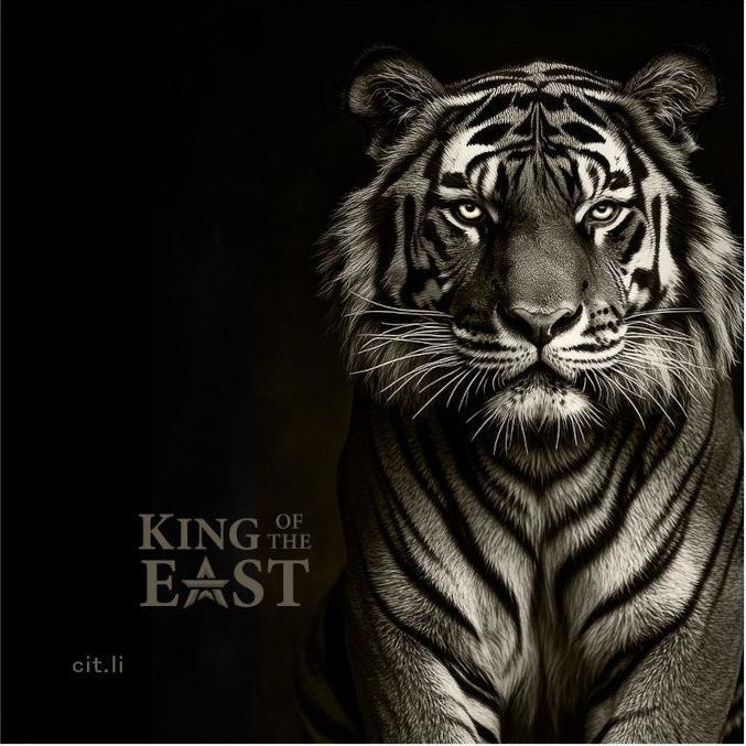 Actual product image CIT Coin Invest Gold King of the East - Tiger 1/4 oz PP - Ultra High Relief (999.90, 2025)