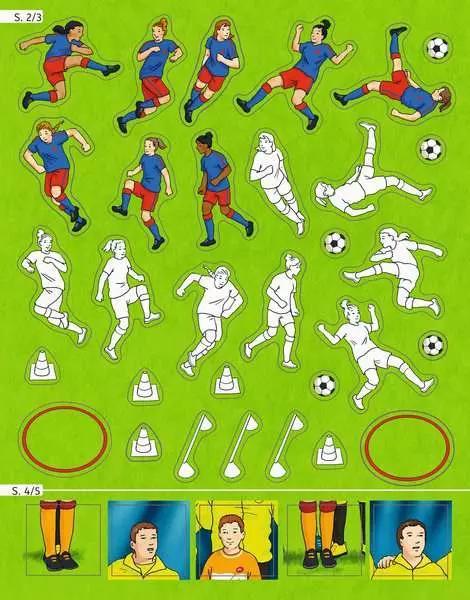 Produktbild Ravensburger Mein Ausmalstickerbuch Fussball - Grosses Buch mit über 300 Stickern, viele Sticker zum (300 Sticker)