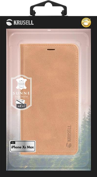 Image du produit Krusell Sunne 4 Card FolioWallet Apple iPhone XS Max vintage nude (Apple iPhone XS Max)