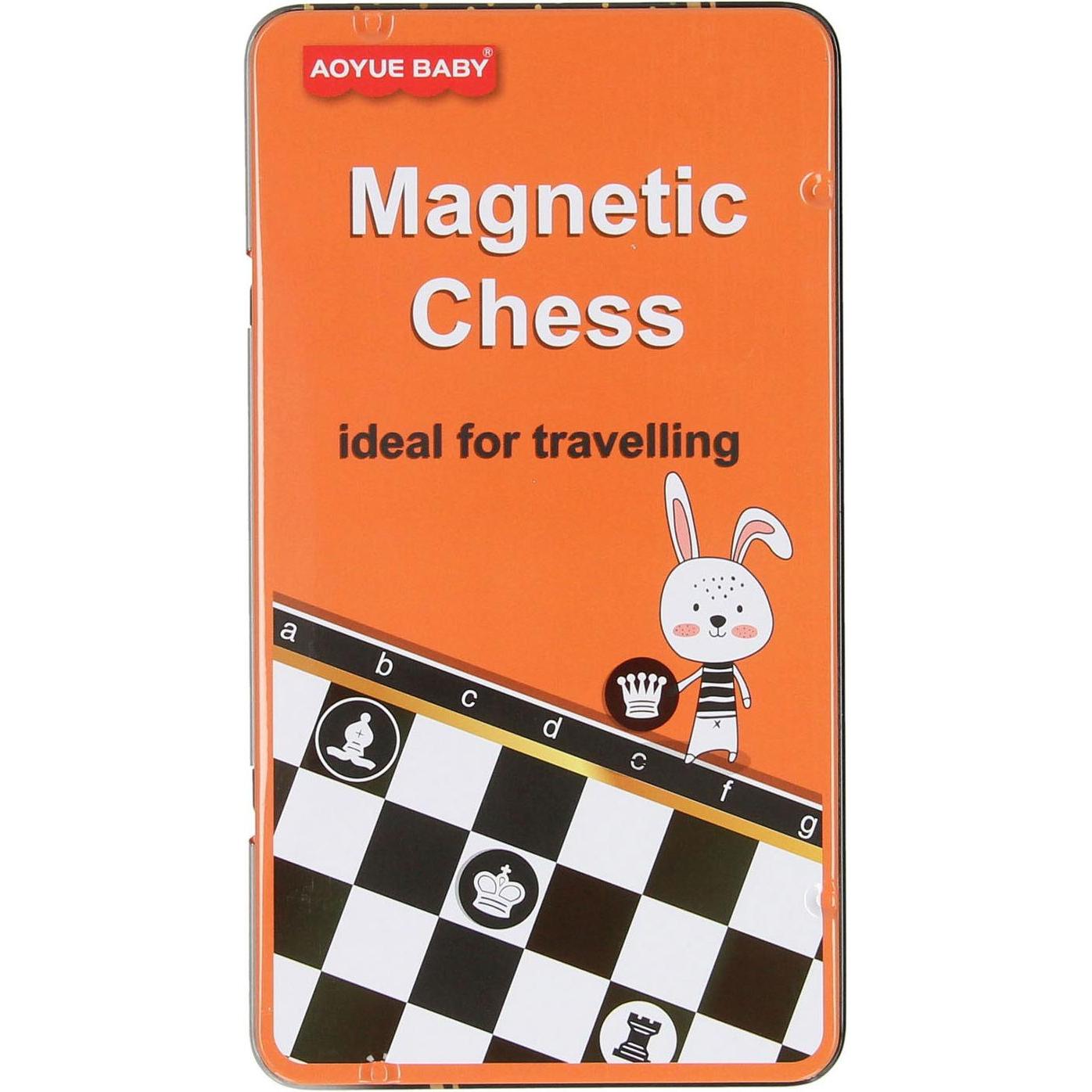 Magnetisches Schachspiel in einer Dose