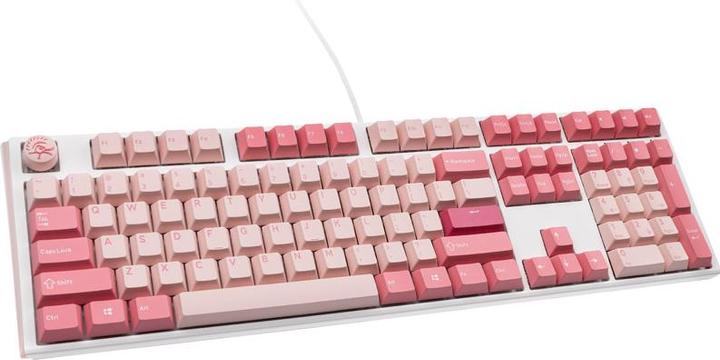 Actual product image Ducky One 3 Gossamer Pink Gaming Keyboard - MX-Blue (US) (US, Cable)