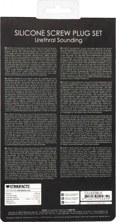 Produktbild Ouch! Silicone Screw Plug Set - Urethral Sounding