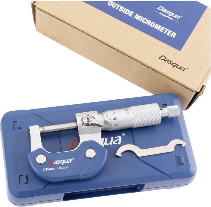 Actual product image Dasqua 4111-5205 External micrometer 0 - 25 mm Reading: 0.01 mm