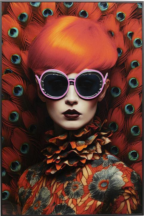 Image du produit Kare Design Image Fancy Red Lady LED 120x80cm (120 x 80 cm)