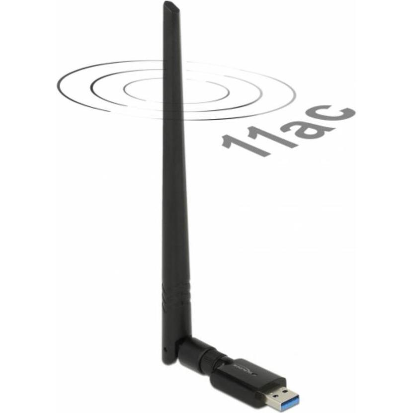 Delock Chiavetta USB 3.0 WLAN (USB 3.0), Adattatore di rete, Nero