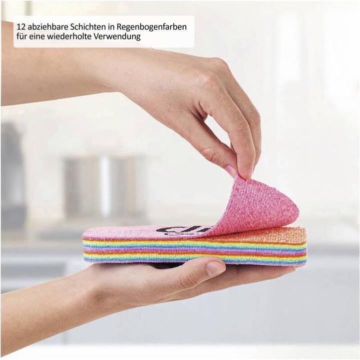 Produktbild Genius Regenbogen-Schwamm 2tlg (12 Stk.)