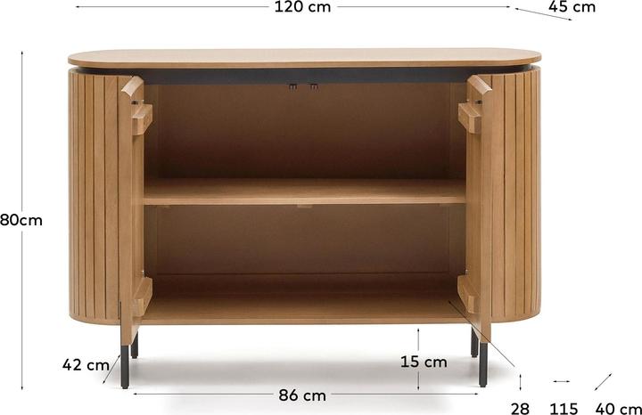 Produktbild Kave Home Licia (120 x 45 x 80 cm)