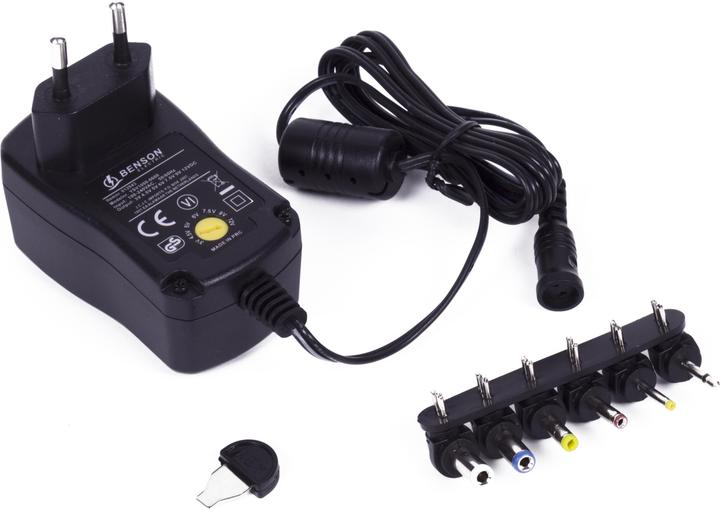 Benson Electric Adaptateur secteur universel 600mA, type AC/DC, 6 connecteurs interchangeables