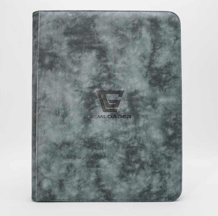 Gemloader - Premium 3"X4" toploader fit collector's binder (216 pockets 3X4) - Grey