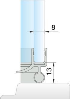 Image du produit Pauli+Sohn Joints de porte de douche pour les douches rondes