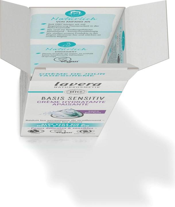 Actual product image Lavera beruhigende Feuchtigkeitscreme basis sensitiv Creme (50 ml)