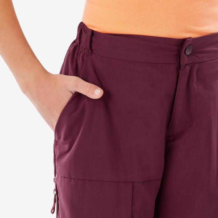 Immagine prodotto Quechua Zip-Off-Hose Kinder Gr. 123–172 Wandern - MH500 bordeaux