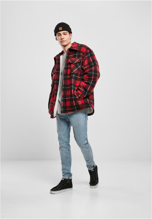 Immagine prodotto Urban Classics Plaid Teddy - Giacca a camicia foderata (L)
