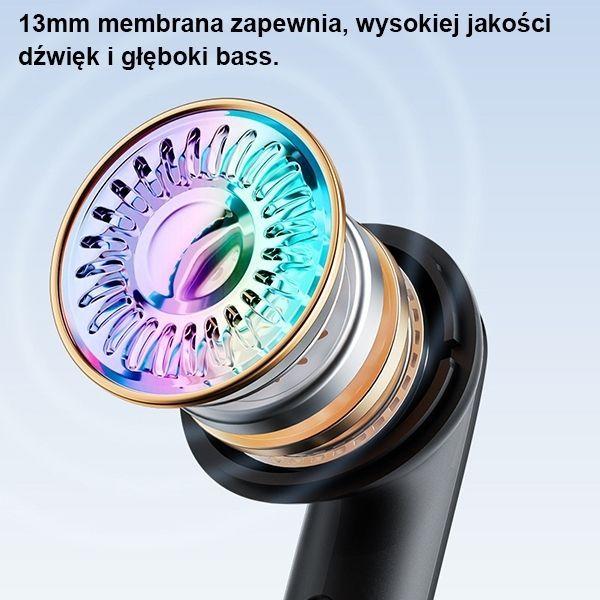 Actual product image Awei słuchawki Bluetooth 5.3 T66 TWS + stacja dokująca czarny/black (ANC, 5 h, Wireless)