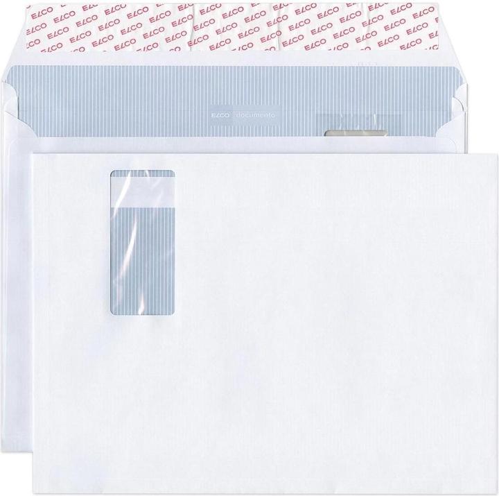 Produktbild Elco Briefumschläge Documento mit Seitenfalten, weiss (C4, 250 x)