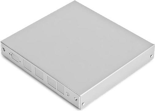 Produktbild PC Engines CASE1D2U - Gehäuse für APU-Serie, 3x LAN, 1x USB, 2x WLAN, silber (Gehäuse)