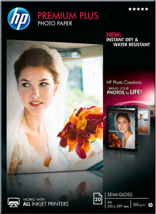 Actual product image HP CR673A Semi-gloss photo paper (300 g/m², A4, 20 x)