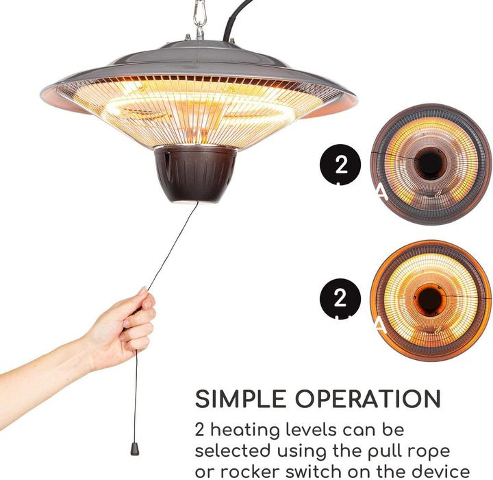 Produktbild Blumfeldt Infrarot-Heizstrahler 1500W, Silber (1500 W)