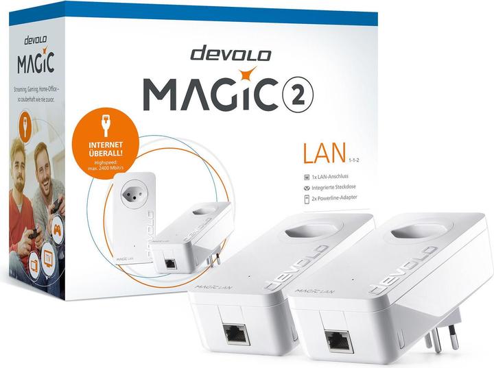 Produktbild Devolo Magic 2 LAN Starter Kit 1-1-2 (2400 Mbit/s)