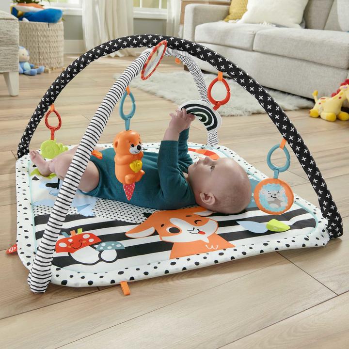 Actual product image Fisher-Price Animal Friends Contrast Play Blanket