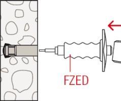Actual product image Fischer Zykon drop-in anchor FZEA II 10x40 M8 (100 pcs.)