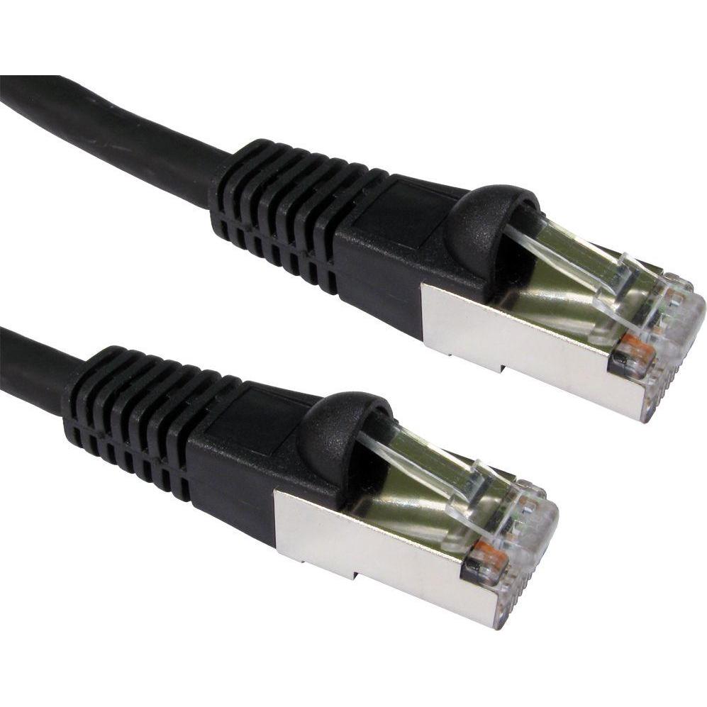 Cables Direct CDL 30m Cat6A Patch Cable - Black (30 m), Netzwerkkabel