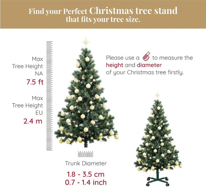 Image du produit Tree Nest Support pour sapin de Noël avec roues