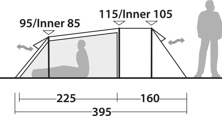 Actual product image Robens Voyager Versa 3 Tent (Tunnel tent, 4.50 kg, 3 persons)
