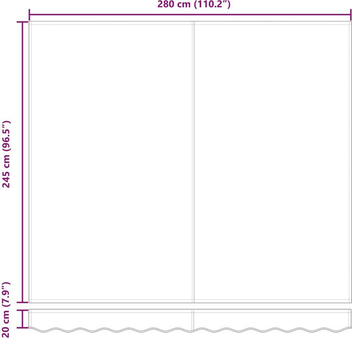 Produktbild vidaXL Einziehbare Markise (2.50 m)