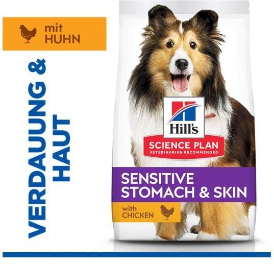Actual product image Hill's Dog Science Plan Adult Sensitive Stomach & Skin Medium Chicken (Adult, 4 pcs., 2500 g)