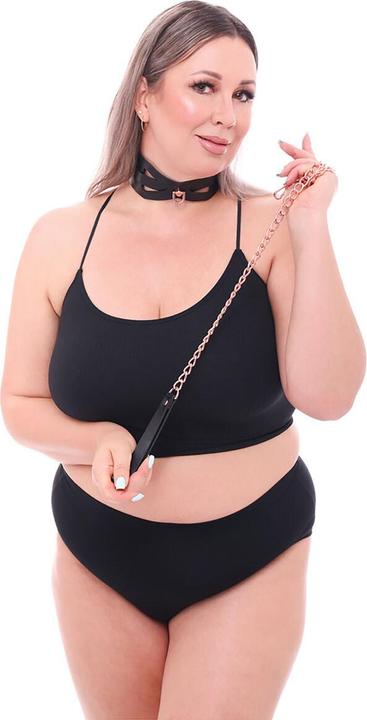 Actual product image Sportsheets Sex And Mischief Brat Collar And Leash Black 90 cm