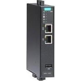 Moxa MRC-1002-T - Gateway Remote Connect con 2 connessioni Ethernet, Router, Nero