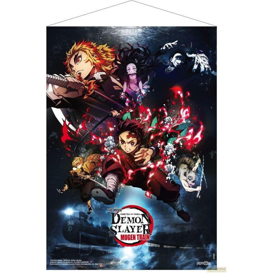 POPbuddies Demon Slayer: Kimetsu no Yaiba Wandrolle Mugen Train Key Visual 50 x 70 cm, Weiteres Gaming Zubehör, Mehrfarb...