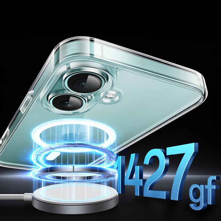 Actual product image Ugreen Magnetic case MagSafe CA110 for iPhone 16 Plus (transparent) (Apple iPhone 16 Plus)