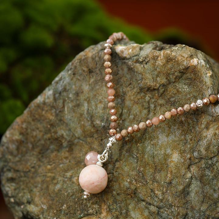 Image du produit Andreani Kette mit Kugelanhänger aus Sonnenstein (Pierre du soleil)