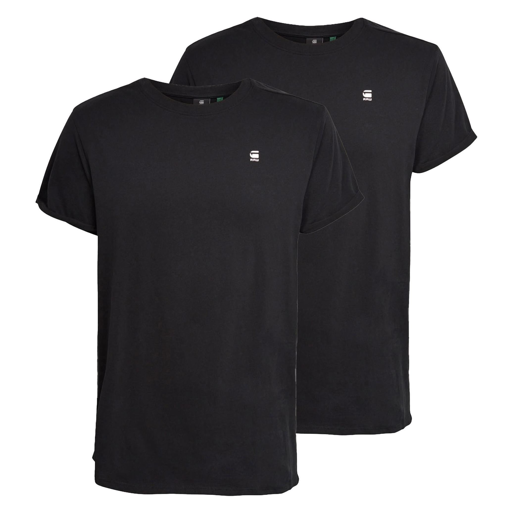 G-Star, Herren, Shirts, Lash 2 Pack, Schwarz, (S)