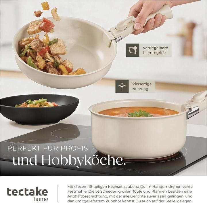 Actual product image tectake Kitchen starter set for 6 people with crockery, pots etc. (40 pcs.)