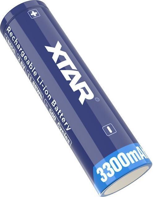 Actual product image Xtar 3300mAh 3.6V 18650 battery with PCB (1 pcs., A, 3300 mAh)