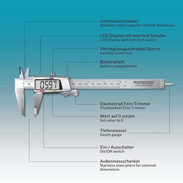Produktbild Monzana Messschieber (15 cm)
